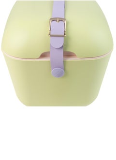 Polarbox Polarbox 12L Cooler Box – Lilac & Orange | Retro Insulated Ice Box with Leather Strap | Stylish Thermal Picnic & Beach Cooler  - Image 3