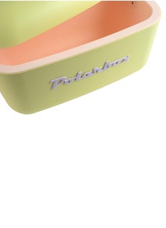 Polarbox Polarbox 12L Cooler Box – Lilac & Orange | Retro Insulated Ice Box with Leather Strap | Stylish Thermal Picnic & Beach Cooler  - Image 2