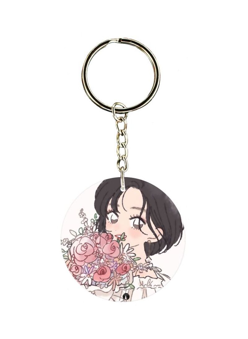 RKN Girl Printed Keychain