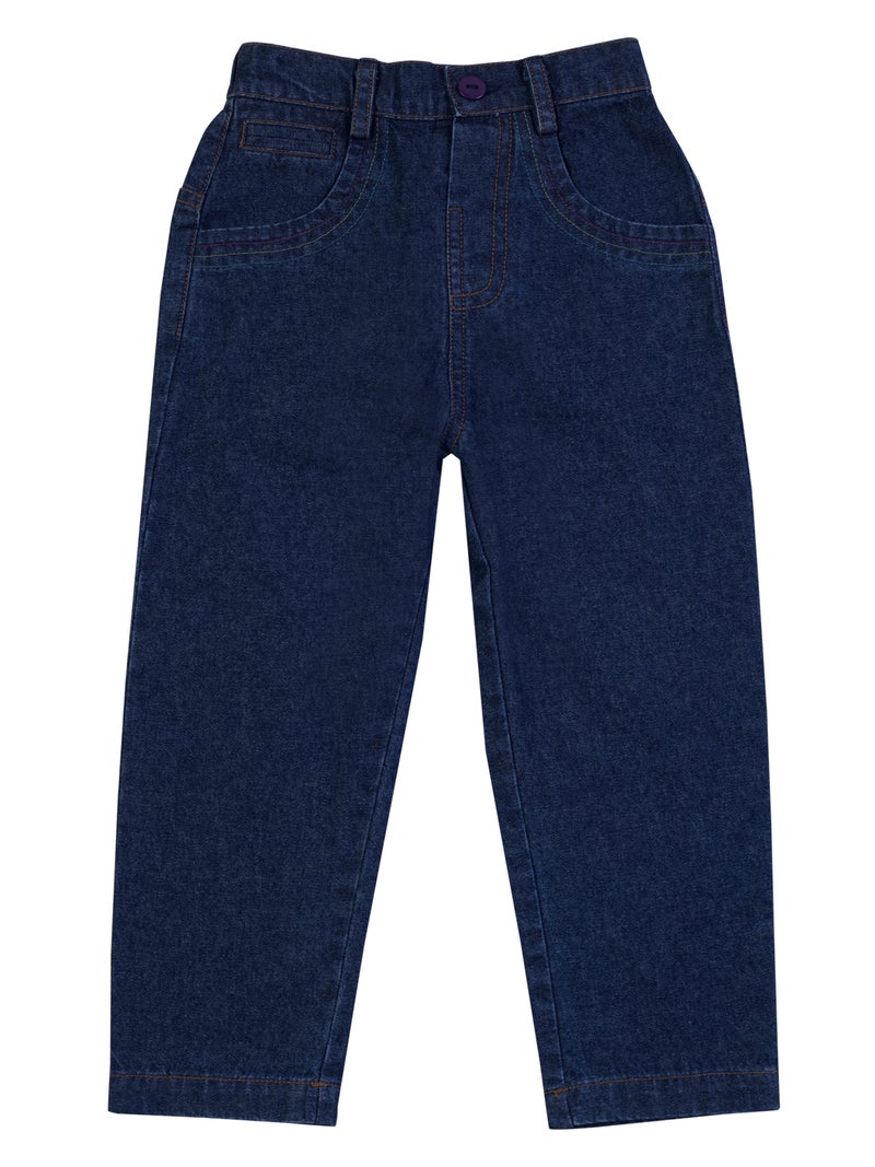 Pranava Boys Blue Denim Straight Fit Jeans – Comfortable - Image 3