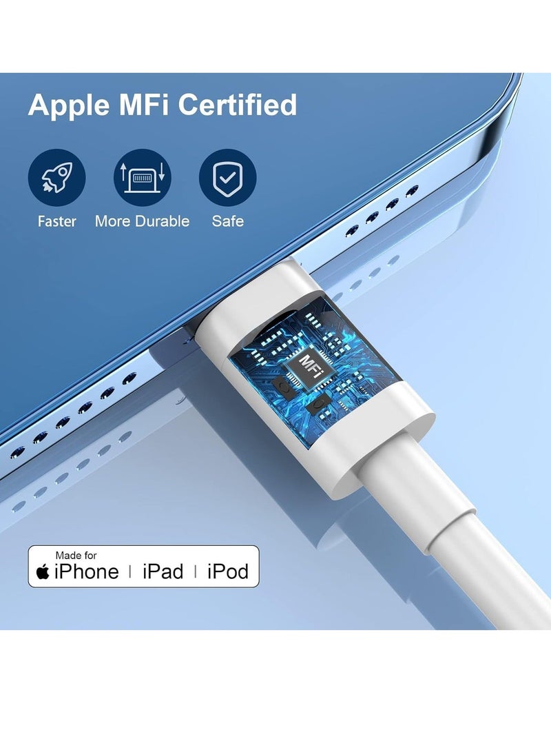 MUNTAQI Fast Charger iPhone,20W PD USB C Wall Charger 4 Pack with 6FT Fast Charging Cable - Fast Charger for iPhone 14/14 Pro Max/13/13 Pro/12/12 Pro/11/11 Pro/XS, iPad - Image 4