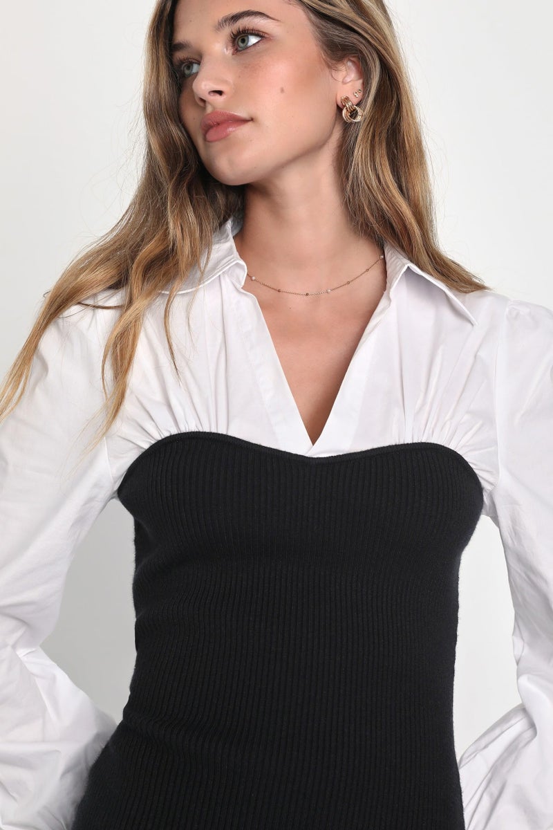 Rare Women Casual Black Colour Mini Solid Dress (EP8134B_Black_S) - Image 5