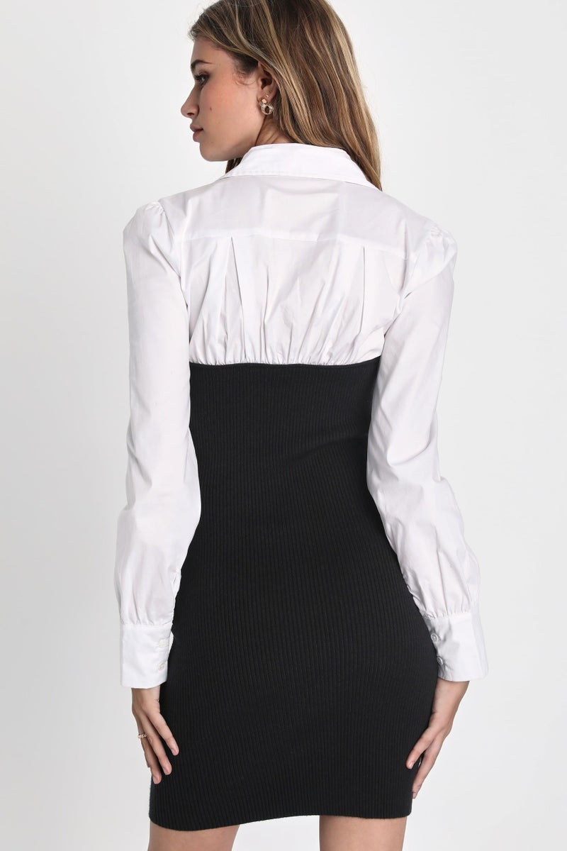Rare Women Casual Black Colour Mini Solid Dress (EP8134B_Black_S) - Image 4