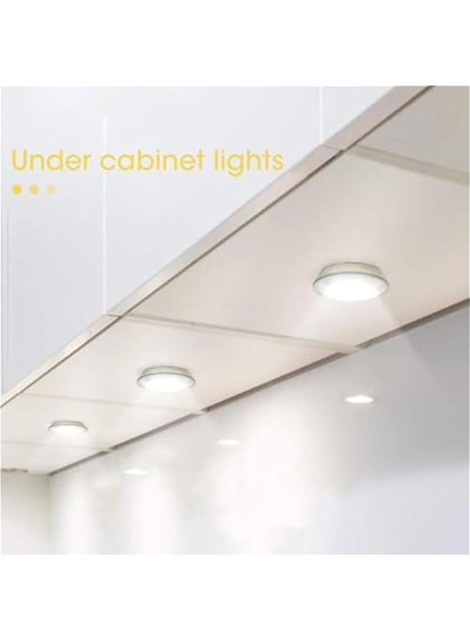 رينكس 3 حزم م الأضواء الصغيرة مع جاز التحكم ع عد ، إضاءة ليلية تقية COB LED تحت الخزاة قالة للتعتيم ، أضواء خزاة تعمل ال لاسلكية ، أضواء سرير لاسلكية لمصاح الليل لدولا الملاس والخزاة والمطخ - Image 4