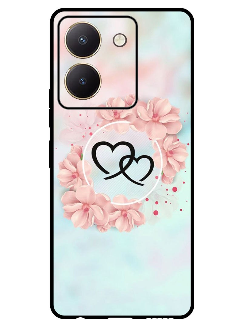 Theodor Protective Case Anti Scratch Shock Proof Bumper Cover For Vivo Y77t Hearts - Image 1
