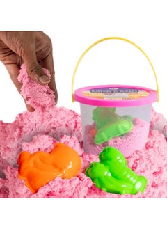 RATNA'S Mini Sand 200G Pink Color For Kids With Assorted Moulds - Kinetic Sand Kit Activity Toys, Soft Sand Clay Toys For Boys & Girls  - Image 3