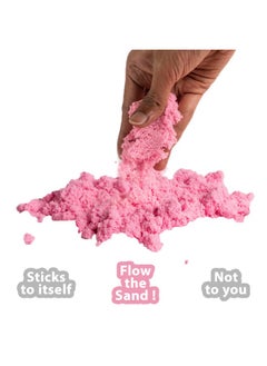 RATNA'S Mini Sand 200G Pink Color For Kids With Assorted Moulds - Kinetic Sand Kit Activity Toys, Soft Sand Clay Toys For Boys & Girls  - Image 4