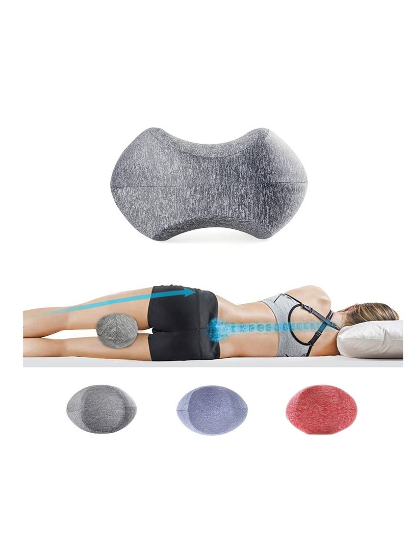 SYOSI Knee Pillow for Sleeping On Side,Memory Foam Contour Leg Pillow Cooling Bed Wedge Back Support Pillows,Pain Relief for Lower Back Sciatica Hip Joints,Ergonomic Pregnancy Sleep Knee Cushion  - Image 1