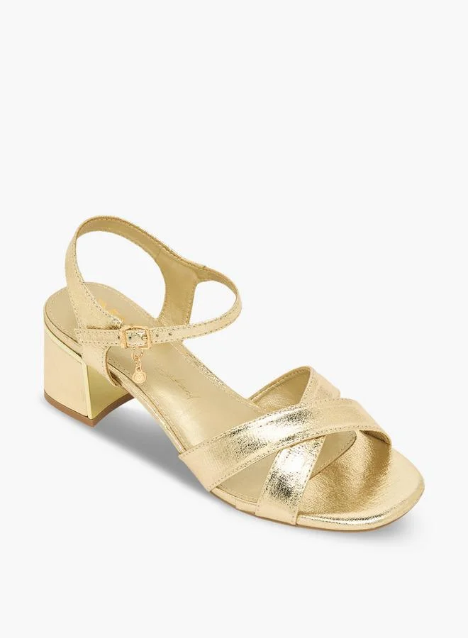 إكستي Women Cross Strap Block Heel Sandals