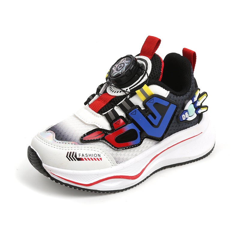 Mesh Sneakers Lightweight Flexible Sole Walking Shoes For Kids Indoor And Outdoor Activities - Image 1