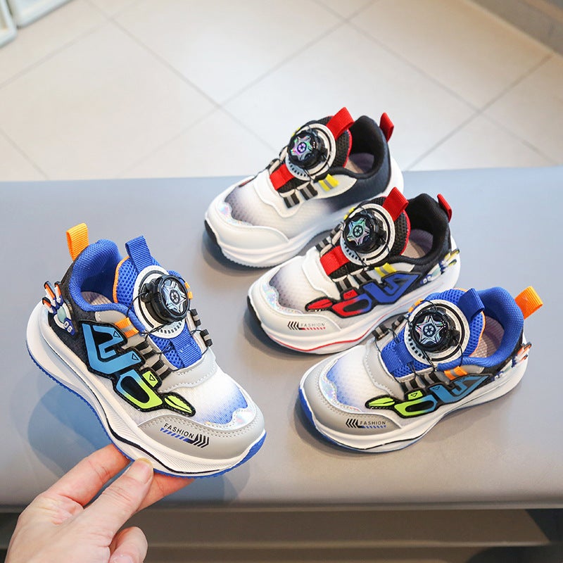 Mesh Sneakers Lightweight Flexible Sole Walking Shoes For Kids Indoor And Outdoor Activities - Image 3