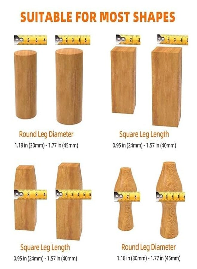ROHISHALA 24 Pcs Silicone Rubber Chair Leg Floor Protectors Chair Leg Caps Furniture Protector to Prevent Scratches, Reduce Noise, Anti-Slip Furniture Leg Covers for Chair, Stool Table (Brown) - Image 3