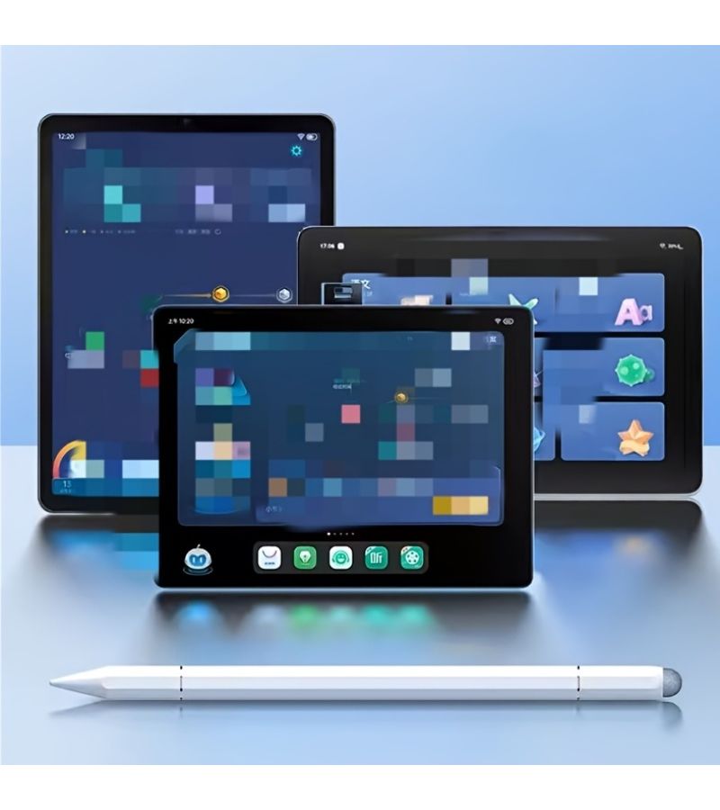 قلم لمس سعوي عالمي مكون من قطعتين باللونين الأسود والأبيض لأجهزة iOS وأندرويد والتابلت - Image 5