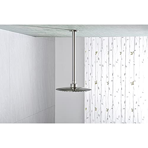 Anpean 12 Inch Shower Arm and Flange Brushed Nickel, Ceiling Mounted Shower Arm for Rain Shower Head - Image 3