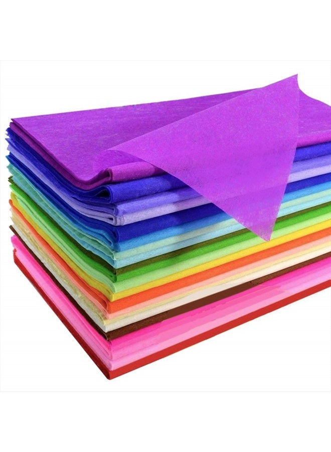 Satomoto 120 Sheets Colored Tissue Paper Bulk Wrapping Craft Paper 20 x 26 for Art Gift Tissue Decoration, 24 Colors - Image 1