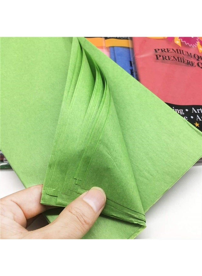 Satomoto 120 Sheets Colored Tissue Paper Bulk Wrapping Craft Paper 20 x 26 for Art Gift Tissue Decoration, 24 Colors - Image 4