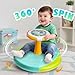 VROGTIK Dinosaur Sit and Spin Toys for Toddlers 13 360 Toddler Spinning Seat with LED Lights and Music Christmas Birthday Gift for 1 2 3 Years Old Boys Sensory Toys Toddler Activities - Image 4