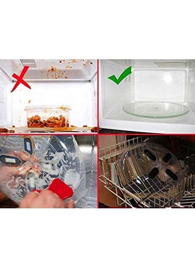 Generic Microwave Plate Cover Splatter Lid With Steam Vents & Strong Magnets | Safe Bpa Free | Anti Splatter Splash Guard Over Food Keeps Microwave Clean | Large Plastic  - Image 2