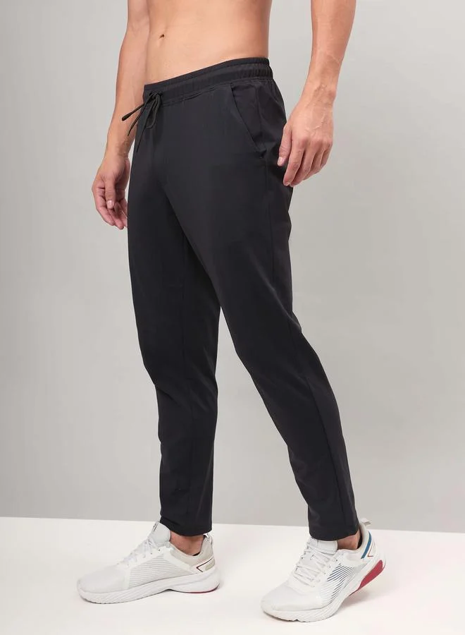 Technosport Technosport Men Solid Relaxed Fit Track Pants with Duracool+