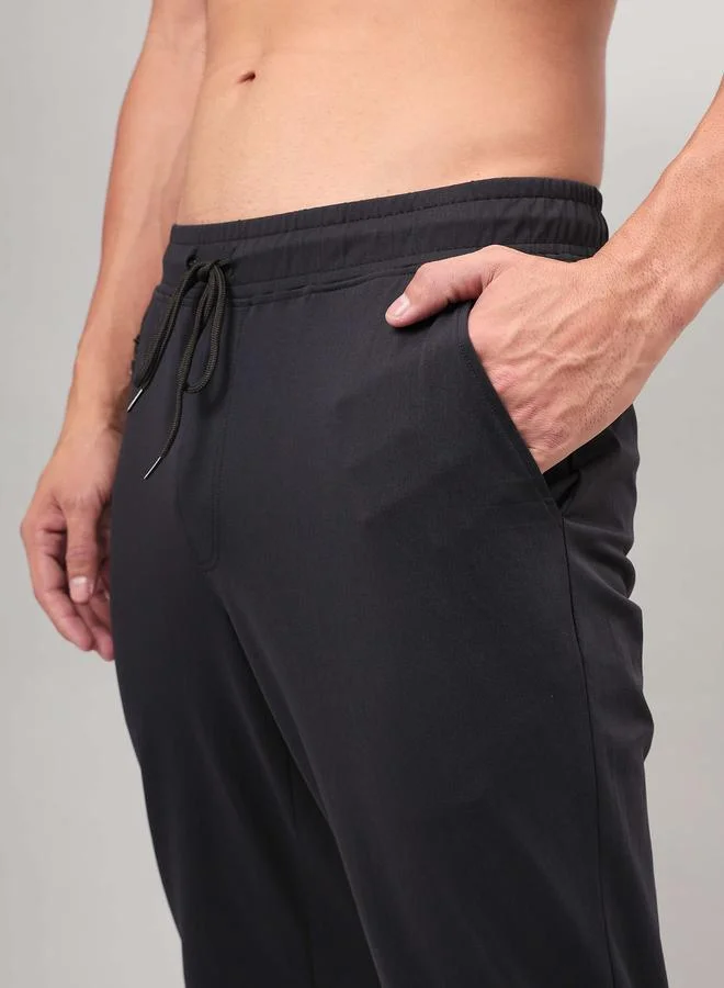 Technosport Technosport Men Solid Relaxed Fit Track Pants with Duracool+