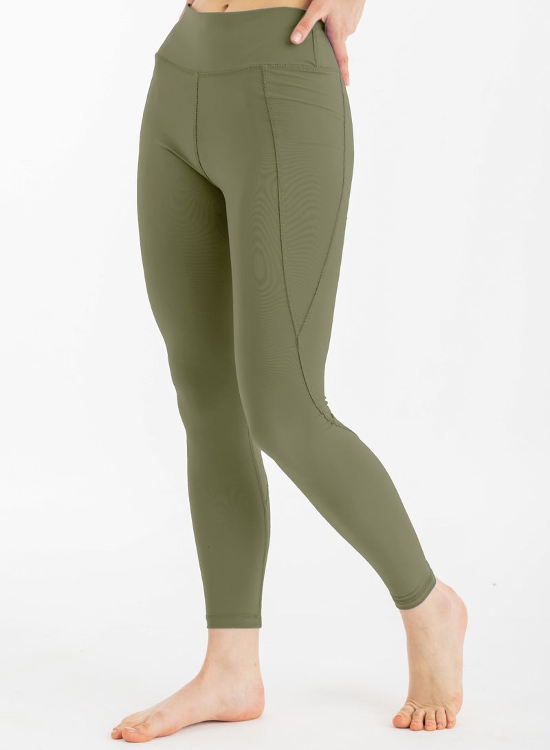 Libra Swim Leggings -Loden Green