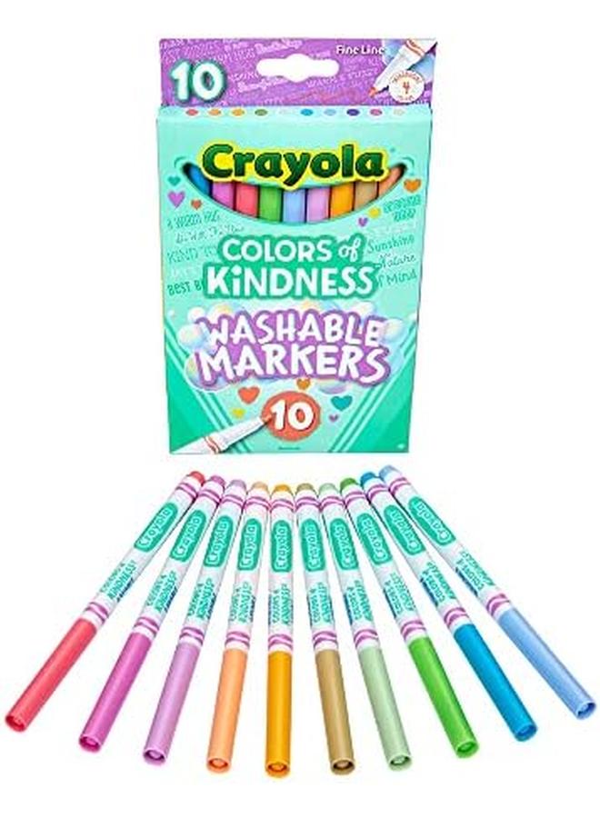 كرايولا مجموعة ألوان من أقلام التحديد القابلة للغسل، 10 قطع، متعددة الألوان - Image 4