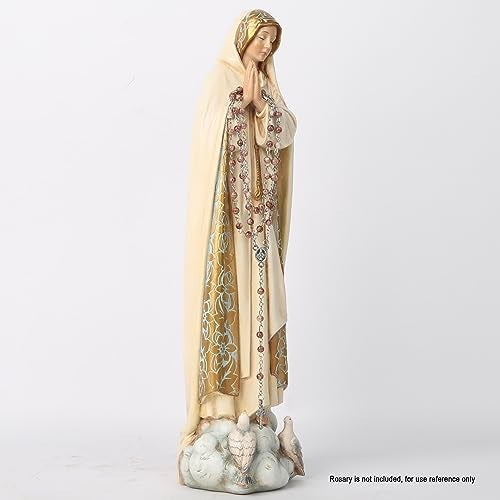 BC BUILDCLASSIC BC Catholic Our Lady of Fatima Statues, Blessed Virgin Mary Figurine for Altar, Holy Mother Madonna 12" H, Religious Gift to Mom, Classical Renaissance Sculpture by Buildclassic - Image 4