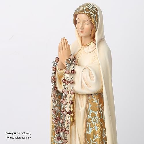 BC BUILDCLASSIC BC Catholic Our Lady of Fatima Statues, Blessed Virgin Mary Figurine for Altar, Holy Mother Madonna 12" H, Religious Gift to Mom, Classical Renaissance Sculpture by Buildclassic - Image 3