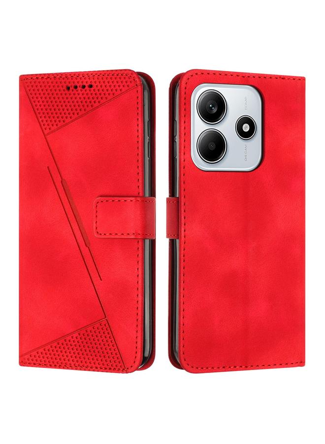 اس-توب جراب لهاتف Redmi Note 14 4G مقاس 163.25 مم، جراب جلدي بتصميم مثلث حلم مع حبل طويل - Image 1