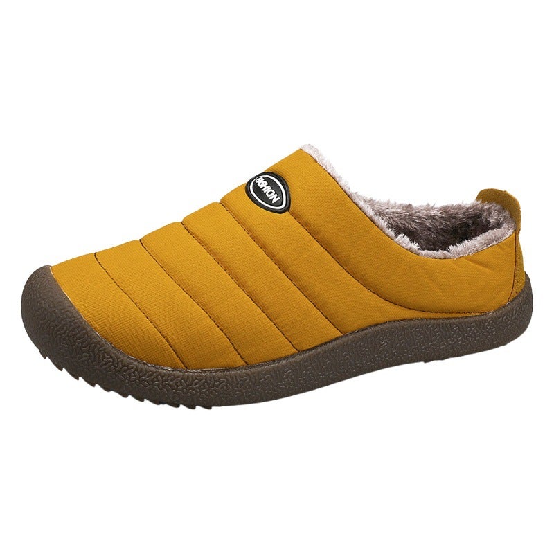 New autumn and winter fleece-lined cotton slippers men''s warm casual cotton shoes home waterproof non-slip slippers double-purpose cotton shoes - Image 2