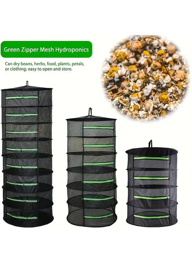 Four Layer Foldable Hanging Drying Rack For Herbs Vegetables Fruits And Flowers - Image 1