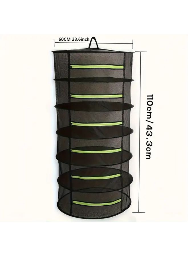 Four Layer Foldable Hanging Drying Rack For Herbs Vegetables Fruits And Flowers - Image 4