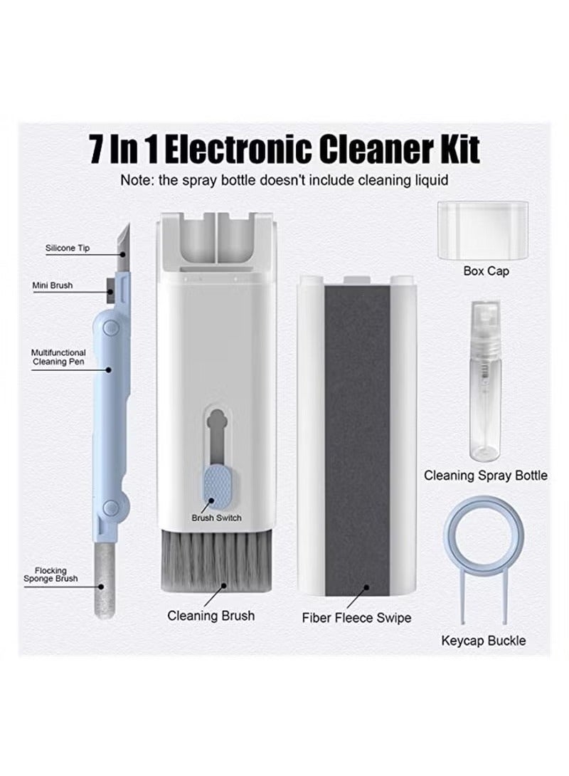 Keyboard Cleaning Kit 7 in 1 Electronic Cleaner Kit Multifunctional Cleaning Tool for PC, Monitor, Cell Phone, Computer, Earphones  - Image 5