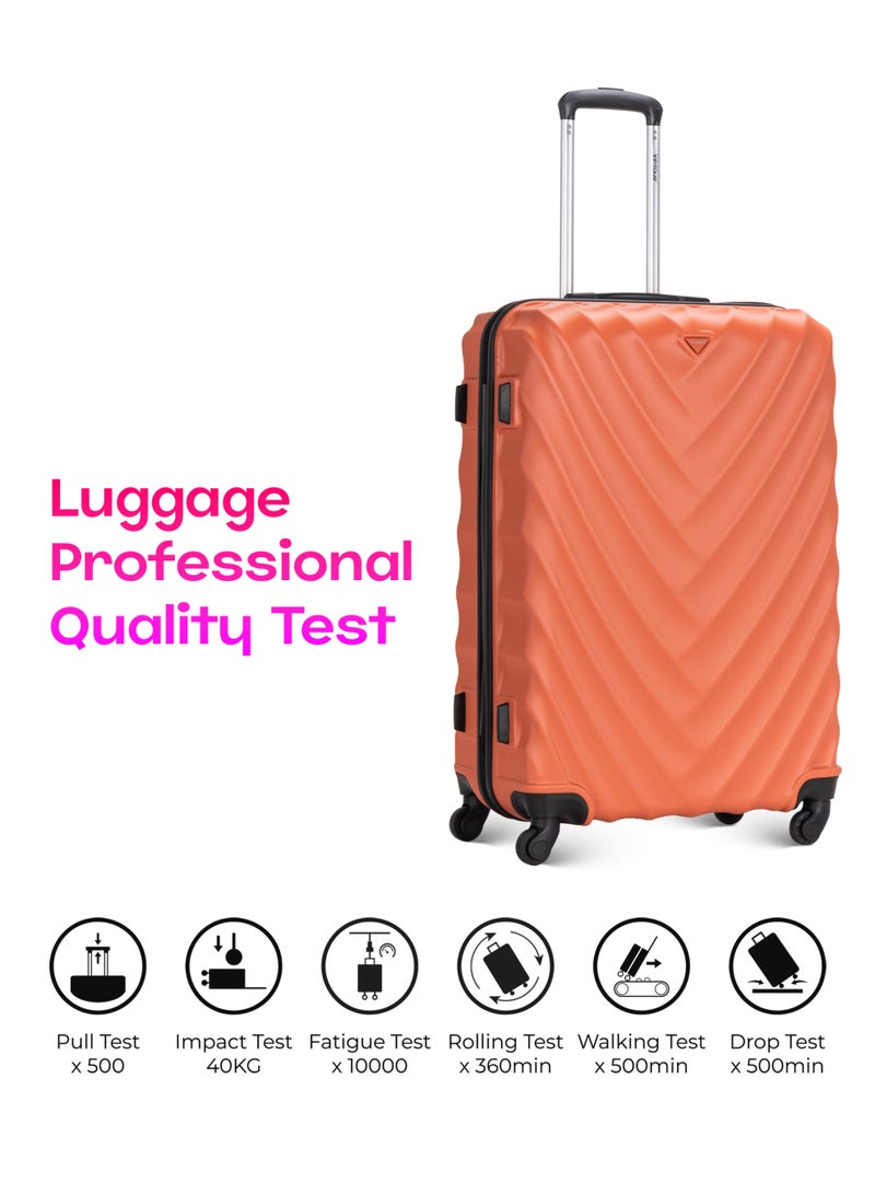 فيبتور مجموعة من 4 حقائب سفر خفيفة الوزن من البوليستر الجاكارد مع قفل رقمي 20، 24، 28، 32 بوصة - Image 4