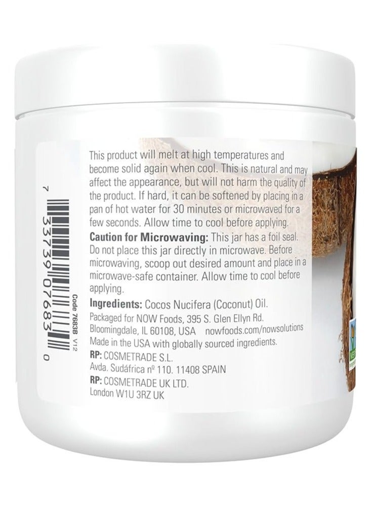 NOW Solutions Coconut Oil, 7 fl oz, 100% Natural, Multi-Purpose Moisturizer - Image 3