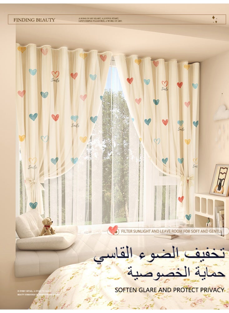 نامالو ستائر حجب الضوء، ذاتية اللصق وقابلة للحمل، سهلة التركيب، مع طبقة من الشاش على السطح، حماية من الشمس، عزل حراري، حماية الخصوصية، طول قصير، مناسبة لأنواع مختلفة من الغرف، ستائر غرفة النوم، ديكور غرفة النوم، ستائر حديثة - Image 3