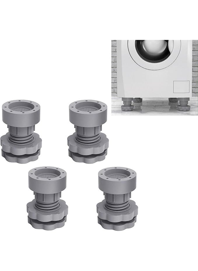 JAY VEER SALES JAY VEER SALES Anti Vibration Pads for Washing Machine Support Height Adjustable Deyer Shock and Noise Cancelling Pads Absorber Washer Foot Pad Anti Slip Rubber Leveling Feet Stabilizer 4Pcs  - Image 3