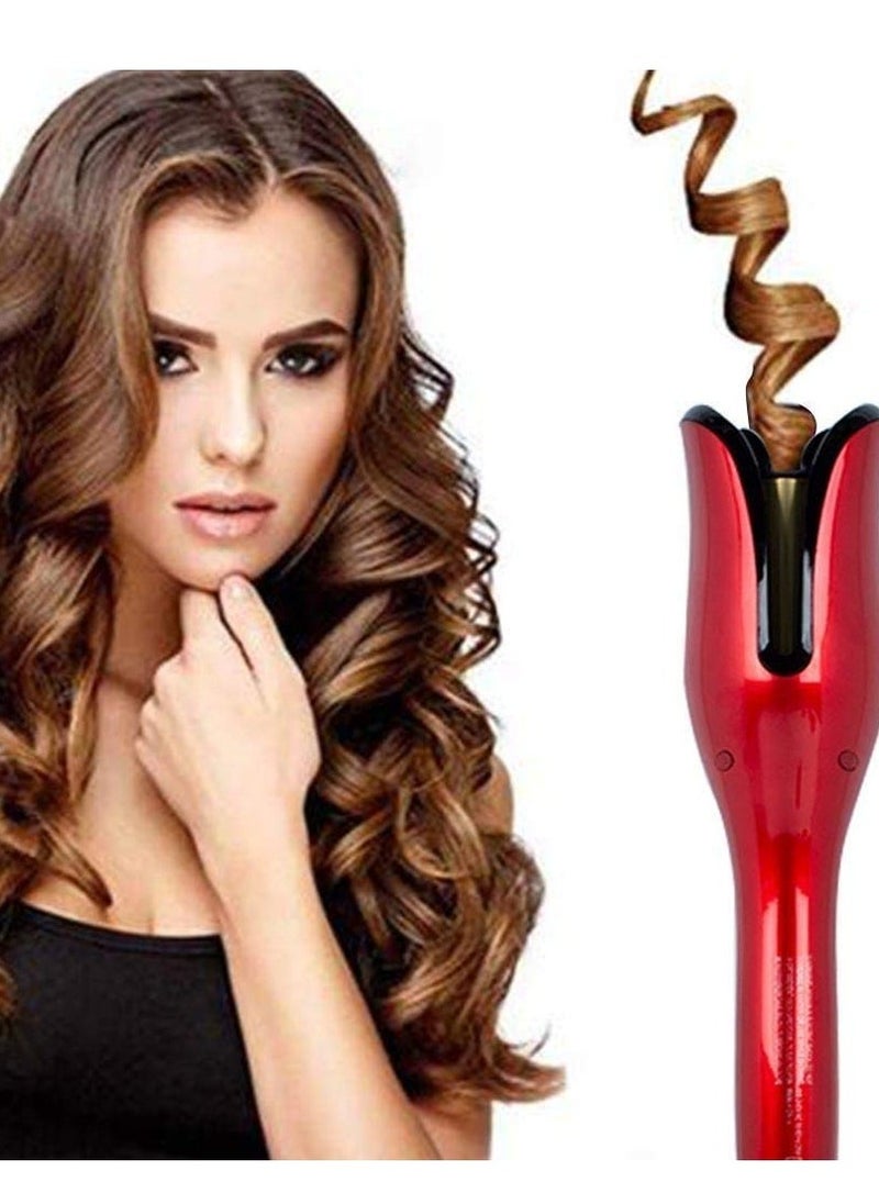 ELTRAZONE - Automatic Hair Curling Iron with Ceramic Ionic Barrel, Smart Anti-Stuck, Auto Rotating Hair Curling Wand with Temperature Display and Timer, Professional Hair Curler Styling Tool (Multi Colour) - Image 1