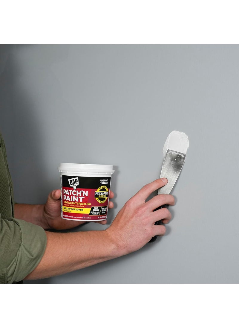 Dap Phenopatch PatchNPaint InteriorExterior Lightweight Spackling  1 Quart 01511  - Image 5