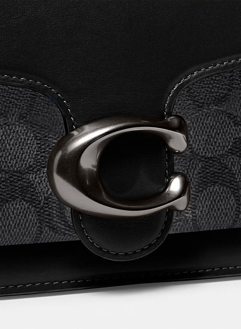 كوتش اوت ليت شنط كوتش شنطة كوتش حقيبة تابي كوتش للنساء، حقيبة كتف، حقيبة كروس بودي، مقاس 26، قماش مميز، أسود/رمادي غامق - Image 4