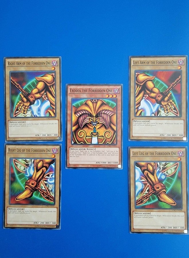 Yu-Gi-Oh! Exodia The Forbidden One - YuGiOh Legendary Decks II Yugi's God Card 5 Card Set LDK2-ENY04, LDK2-ENY05, LDK2-ENY06, LDK2-ENY07, LDK2-ENY08