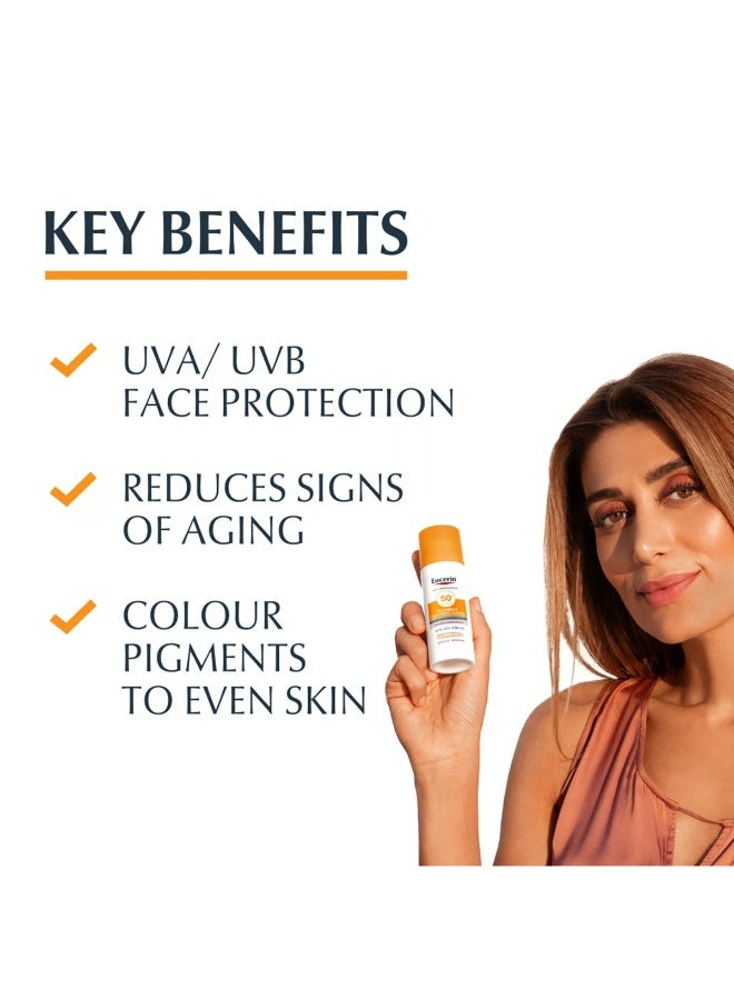 Eucerin Sun Photoaging Control Tinted Gel-Cream Sunscreen SPF50+ Medium 50ml - Image 2