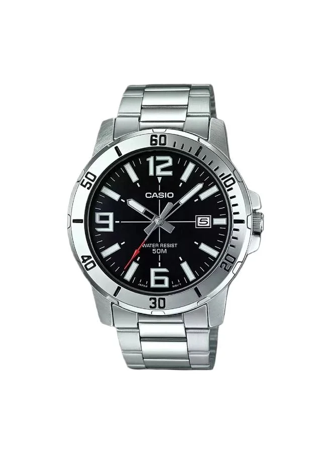 Casio Men's Stainless Steel Analog Watch MTP-VD01D-1BVUDF - 43 mm