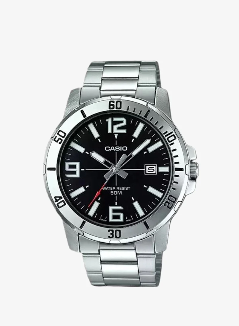 Casio Men's Stainless Steel Analog Watch MTP-VD01D-1BVUDF - 43 mm