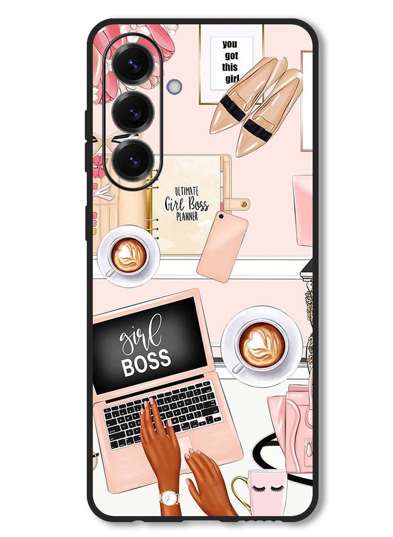 Theodor Case Compatible with Samsung Galaxy M56 6.74 Inch Protection Shockproof Bumper Cover Girl Boss Item - Image 1