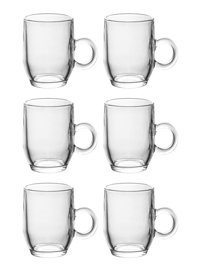 Blinkmax 6-Piece Tea Cup Set Clear 160ml  - Image 1