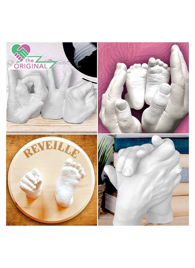 Baby Keepsake Hand Casting Kit Kids Keepsake Sculptures Infant Hand Foot Molding Plaster Hand Moldings Casting Kit for First Birthday Newborn Gifts Kids - Image 4
