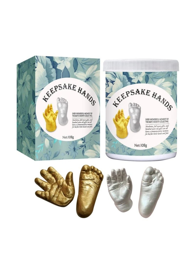 Baby Keepsake Hand Casting Kit Kids Keepsake Sculptures Infant Hand Foot Molding Plaster Hand Moldings Casting Kit for First Birthday Newborn Gifts Kids - Image 1