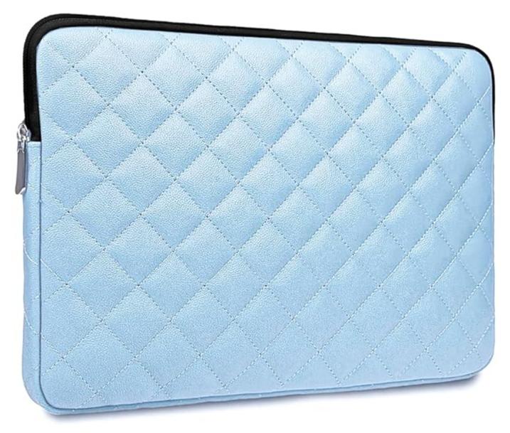 15.6-inch Laptop Sleeve, Soft Protective Zippered Sleeve Compatible with 15.6-inch Notebooks, Ultrabooks, and Chromebooks (Milk Blue) - Image 1