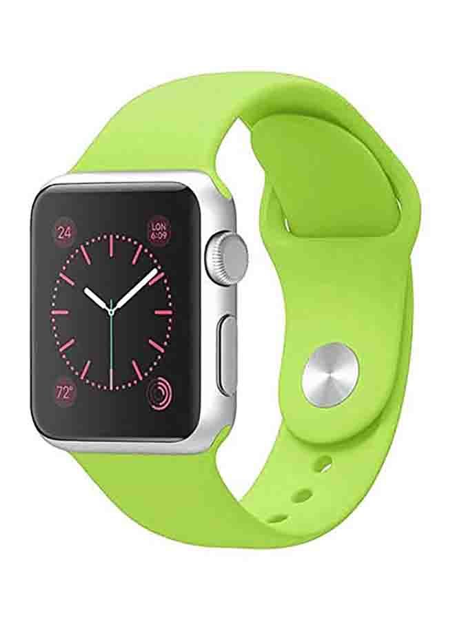 NIBEMINENT Silicone Sport Replacement Band For Apple iWatch Series 6/SE/5/4/3/2/1 40-38mm Light Green